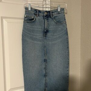 Zara Blue Denim Skirt